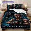 Set de aventură Predator din trei piese 1 Față de pilotă 2 Fețe de pernă Fără umplutură Față de pilotă și Față de pernă Cadou de Crăciun Zi de naștere Set de lenjerie de pat