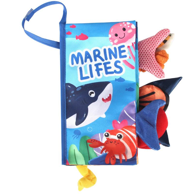 

0-36M Дитяча іграшка для раннього навчання Хвіст Тканина Книжка-головоломка Батьки-дитина Інтерактивний звуковий папір Немовлята Активні іграшки для немовлят