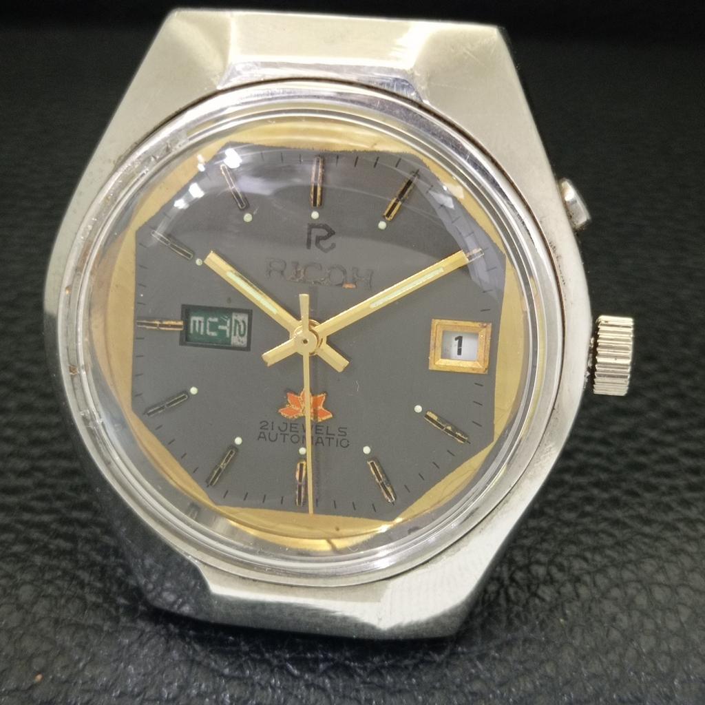 Ricoh R31 AUTOMATIC JAPAN MENS VINTAGE ORIGINAL DIAL WATCH A701961-5 R207-a701961