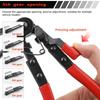 Bendable Hose Clamping Pliers Flexible Cable Type Swivel Pincer Clamps Removal Repair Tools for Automotive Radiator Fuel Water
