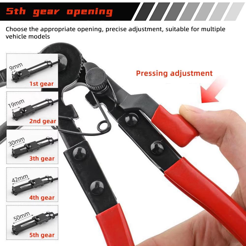 Bendable Hose Clamping Pliers Flexible Cable Type Swivel Pincer Clamps Removal Repair Tools for Automotive Radiator Fuel Water