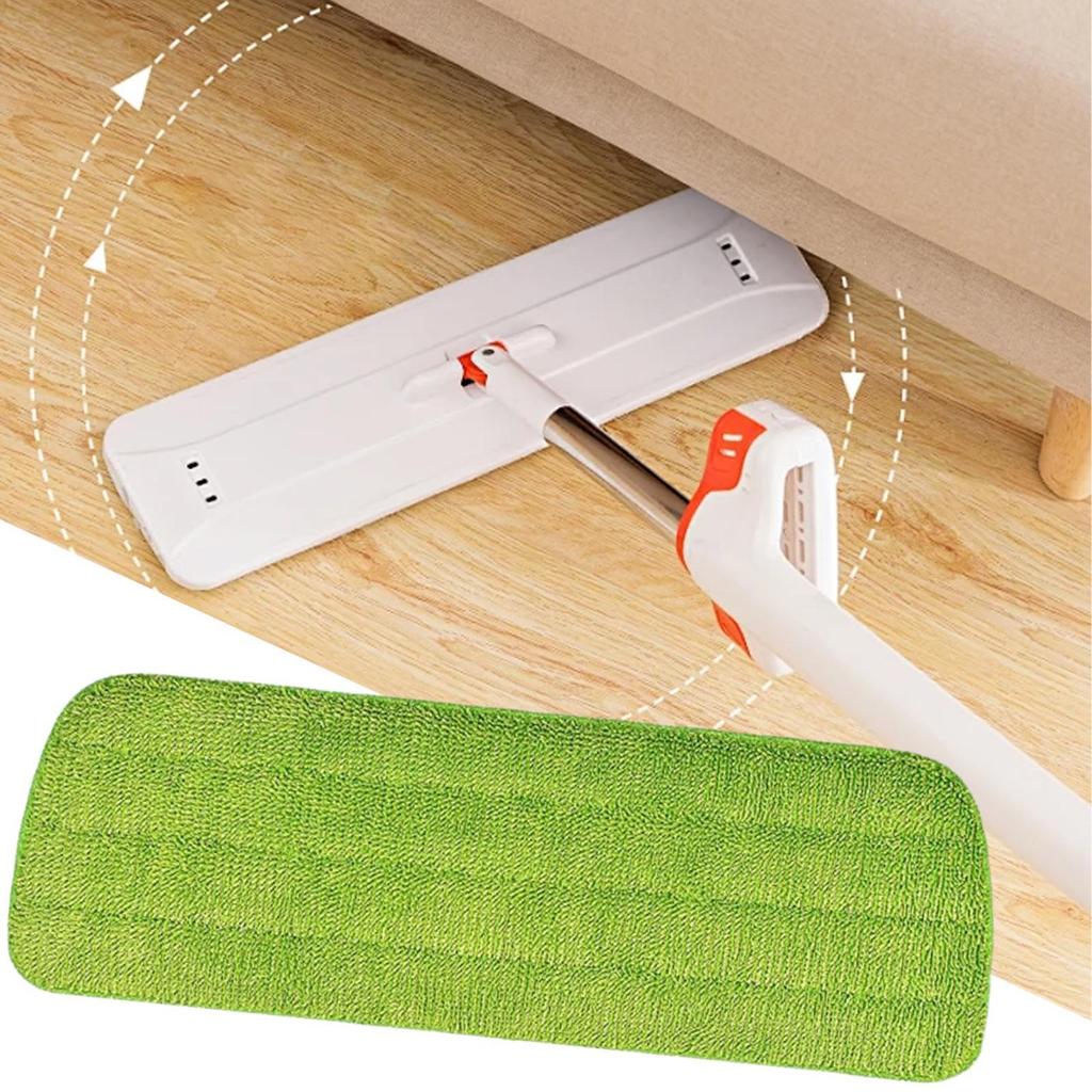Mop Pads Reusable Microfiber Floor Wiper Cloth Foldable Mop Cloth Replacement For Commercial Bathroom Living Room Hardwood