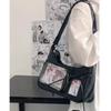 326Bolso Cruzado Femenino Diseñador Japonés Bolso de Mano Estilo Preppy Bolso de Hombro Y2k Harajuku Bolsos para Mujer Coreano Transparente Bolsa Ita Escolar