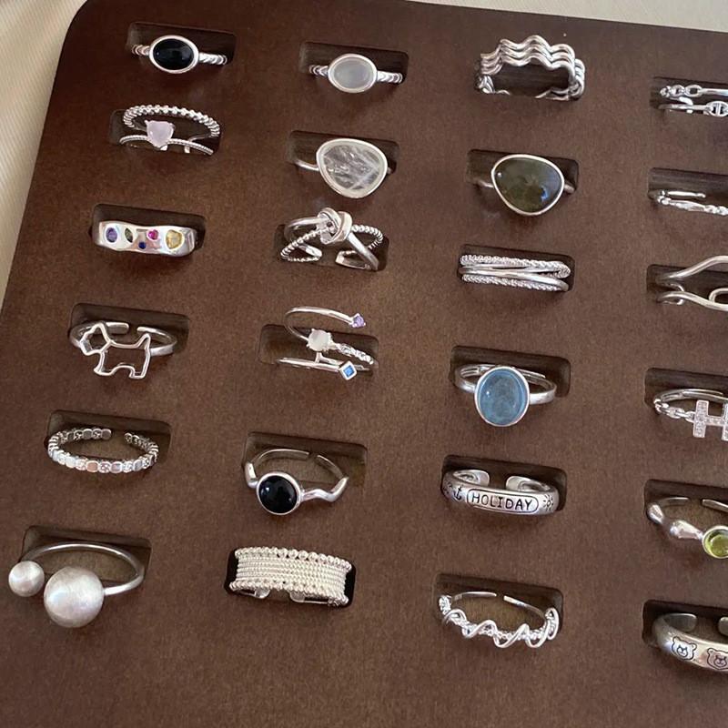 Unique Silver S925 Ring For Women Summer Collection Fashionable Geometric Design Lightweight Luxury