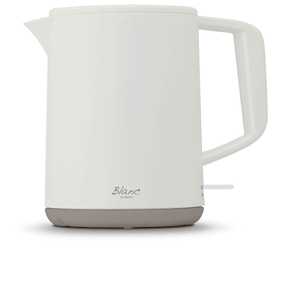 dretec Electric Kettle, 1.0L, White, Dretec Blanc, PO-366WT