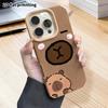 Phone Case: 2D flat lambskin suitable for iPhone 18, 17, 16, 15, 14, 13 Pro film protection case, close-up of face, Christmas and Halloween gift