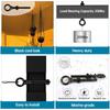 Muzata 5 Pieces 0.64 Cm X 7.62 Centimeter Black Eye Bolt with Nut T316 Stainless Steel Eye Bolt Threaded Eye Bolt Heavy Duty Shoulder Lifting Ring