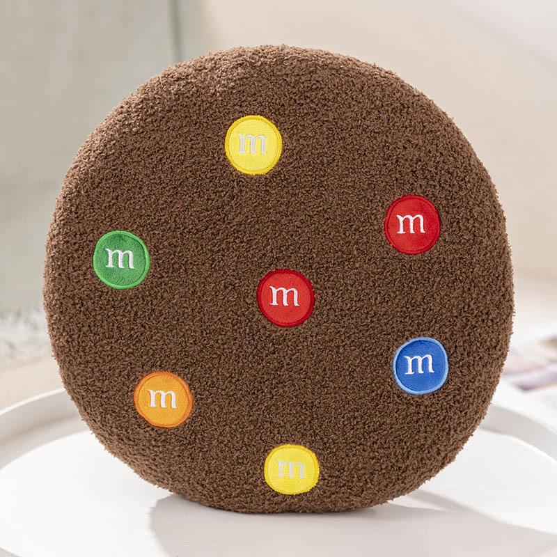 Internet Celebrity Chocolate Chip Cookies Round Pillow Sofa Bedroom Super Soft Large Backrest Ornament Children's Soothing Doll