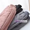 Girls' Four-Layer Thickened Cotton Winter Pants - Plush, Medium & Large Sizes for Kids' Cold Weather Wear