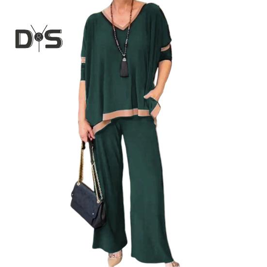 Женский комплект из 2 предметов: топ и брюки — фото 14