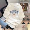 Summer Couple Short Sleeve Loose Round Neck Top