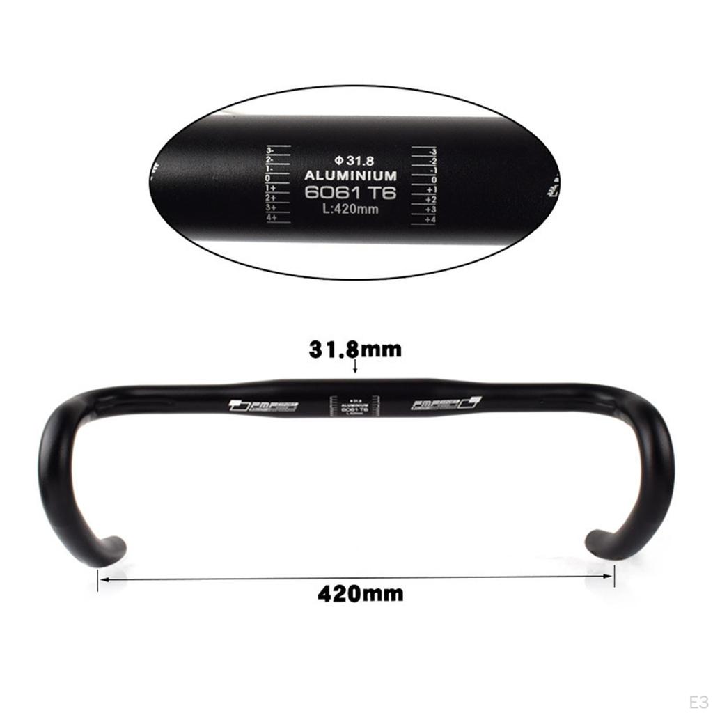 Liga de Alumínio 6061 Guidão de Bicicleta Guidões Curvos Bicicleta Montanha