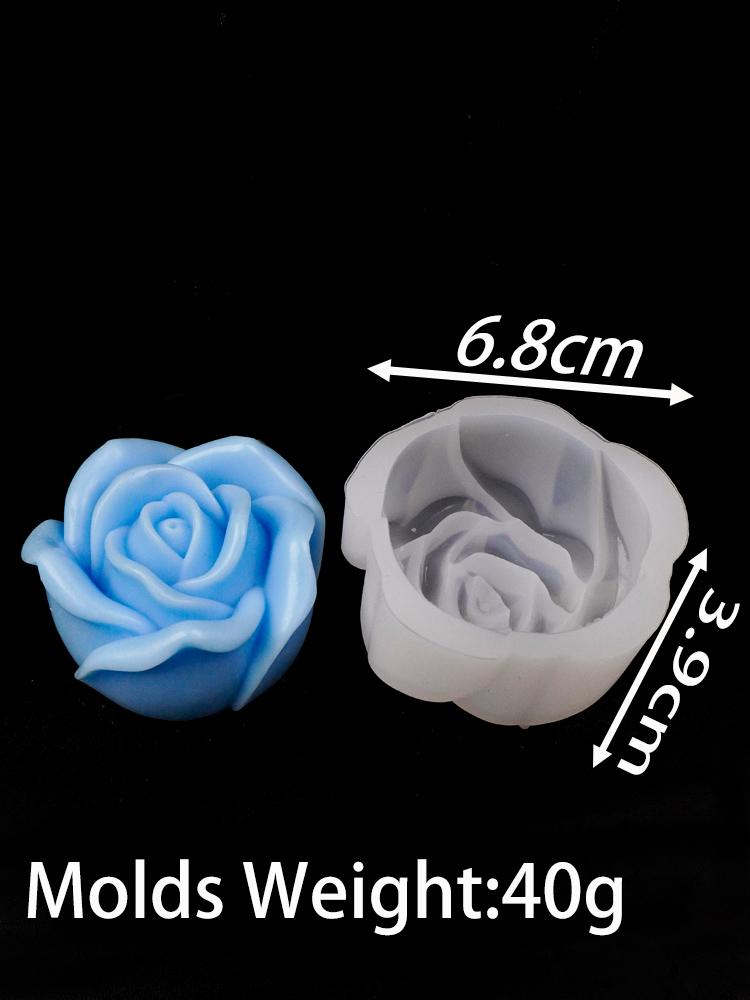 Small Flower Series Silicone Candle Mold 3D Rose Peony Soap Chocolate Cake Baking Tools DIY Aromath Gypsum Resin Craft Molds