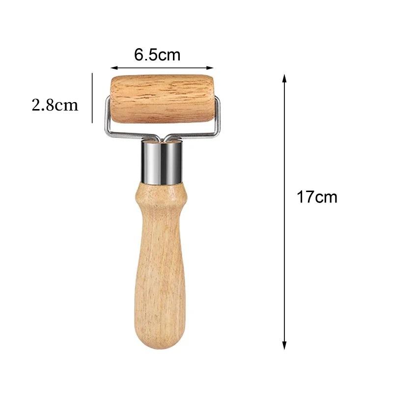 

Single head solid wood rolling pin, wooden rolling pin roller, household portable flour stick, kitchen effortless baking tool