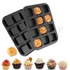 Quadratische Mini-Kastenform 12er-Muffin-Backform Quadratische Muffin-Form Hausbackwerkzeuge