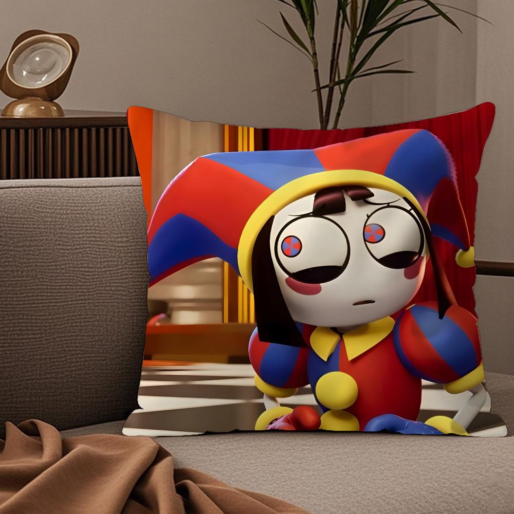 T-The A-Amazing D-Digital C-Circus Pillow Case Silky Elegant Comfort Sofa Bed Invisible Zipper