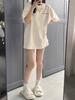 American Retro Plus Size Cotton T-Shirt - Women's Summer Casual Loose Fit, Mid-Length, Short Sleeve.