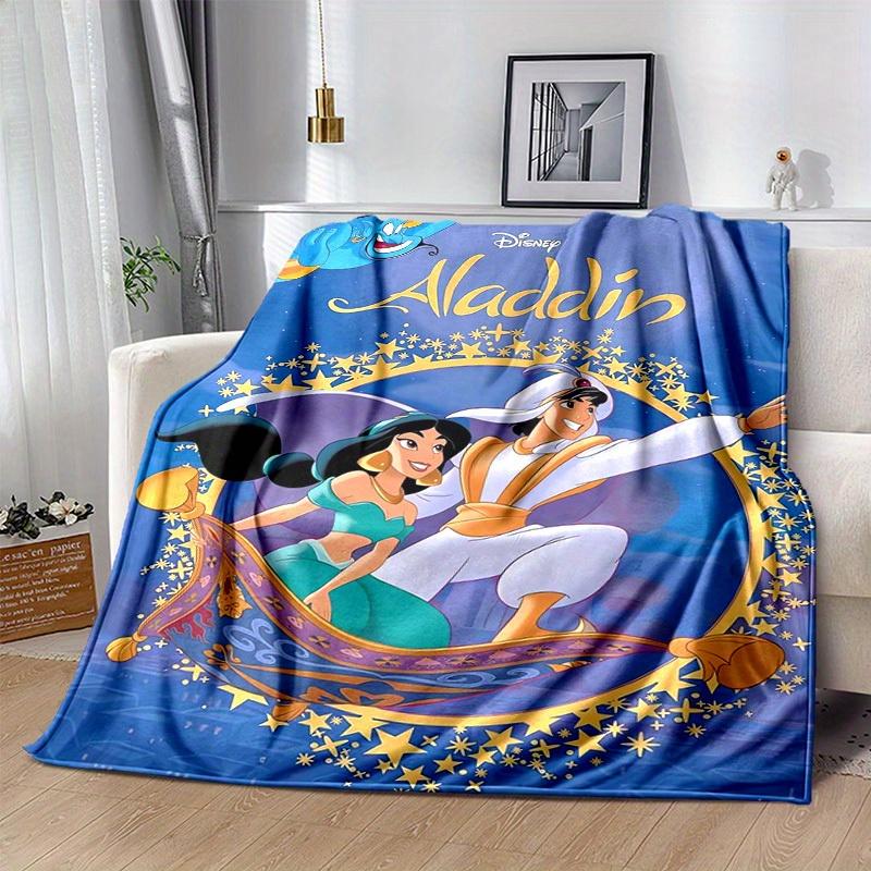 1pc, Disney Aladdin Flying Carpet Throw Blanket Perfect for Home Decor, Couch Cover, Outdoor Use, Gifts, Soft Blanket for Bedroom, Living