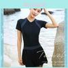 Indoor Swimsuit With High Waist Spliced Design For Hot Weather And Spa Relaxation
