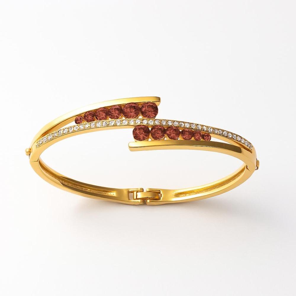 Simple Bracelet Light Luxury Personalized Cross Diamond-encrusted Gold Bracelet Women's Jewelry
