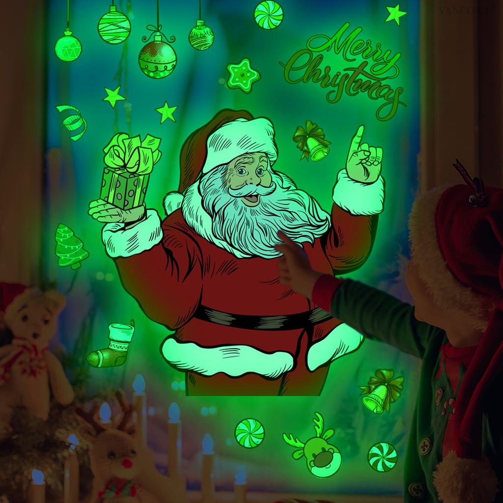Jul Fönsterdekaler 1 Ark Juldekoration Fönsterdekaler Design Lämplig För Jul Nyår Hem Skola Festtillbehör