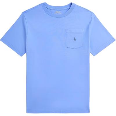 Polo T-Shirt Pocket Cotton Jersey Kids Tops Harbor-Island-Blue 323970333-003