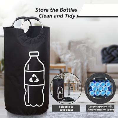 1PC Household Extra Large Capacity Collapsible Recycling Bin - Cylindrical Open Top Design, Multi-Purpose Storage Basket, Durable and Easy To Clean