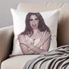 LLana Del Rey Cushion Cover Pillowcase Antidustmite Invisible Zipper Short Plush Sofa Cushion