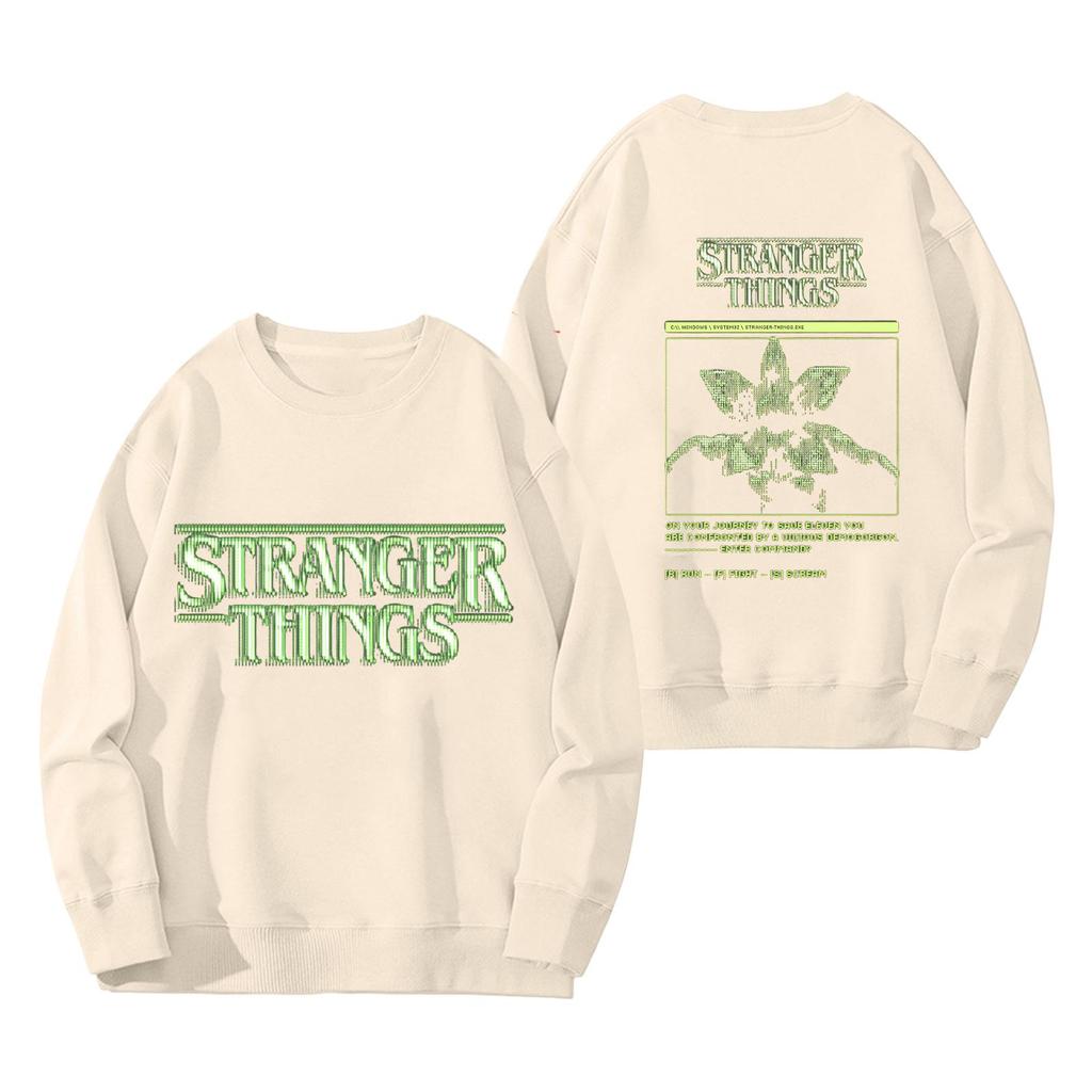 Dámská módní a ležérní mikina s dlouhým rukávem, kulatým výstřihem a potiskem