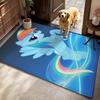 Magical Friendship Pony Gang Theme Rug Soft Nonslip Carpet For Bedroom Study Home Decor Holiday Gift