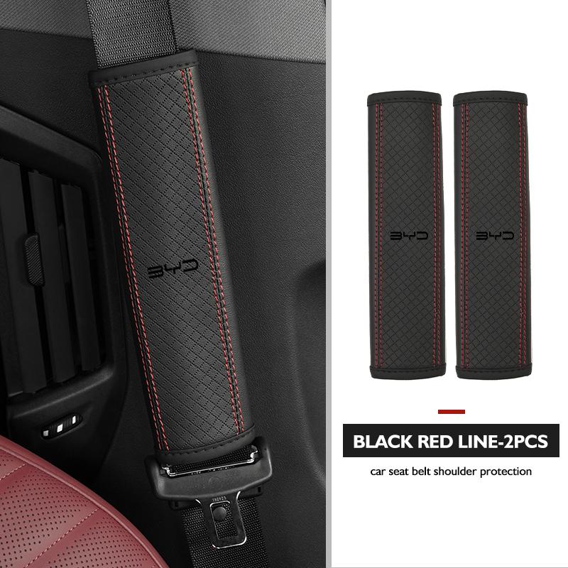 Car Safety Belt Cover Shoulder Protective Pad Anti-slip Pads Auto Accessories For BYD 3 Yuan F3 E6 F0 G3 I3 Plus Ea1 Song Max