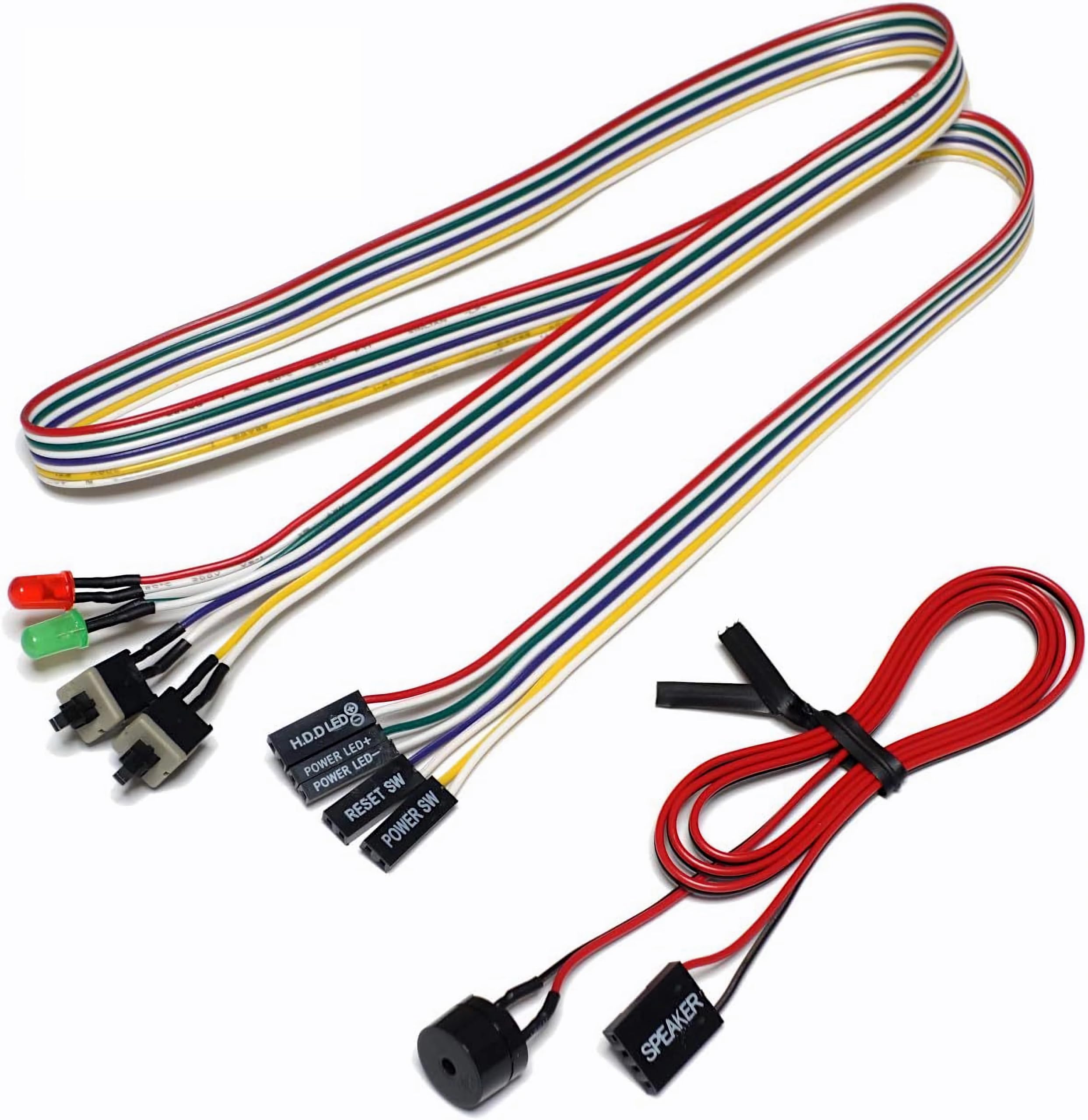 

Dark store PC motherboard switch LED beep speaker cable + + [main 65cm] (speaker integrated)