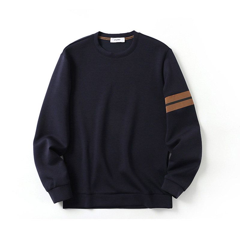 Accessible Luxury Air Cotton Sweatshirt Men 2024 New Spring and Autumn round Neck Pullover Export Men's Shoulder Casual Outwear