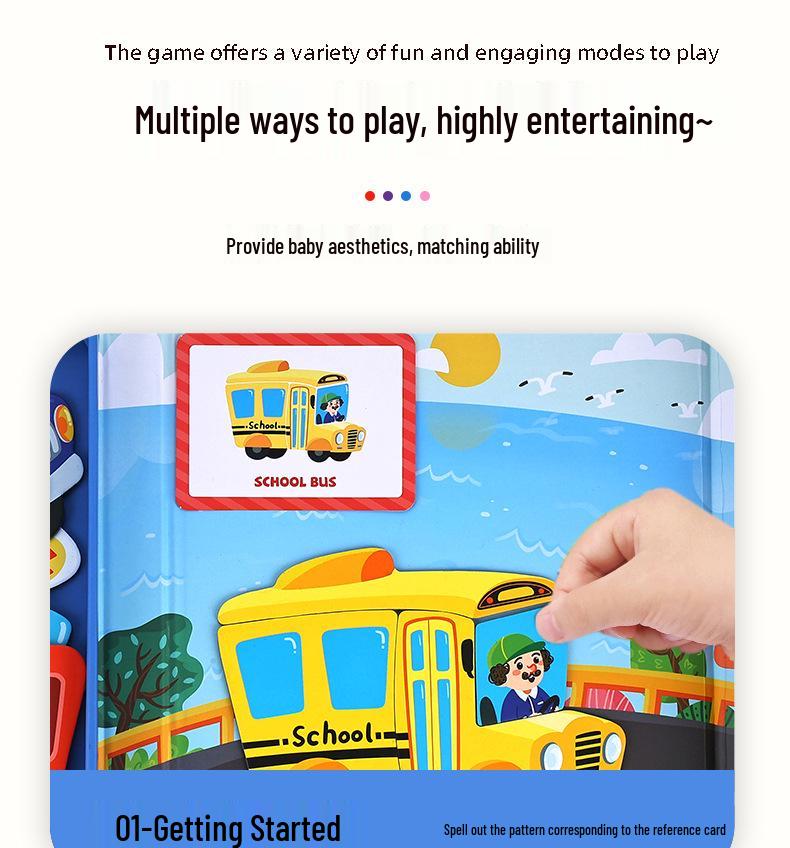 DIY Magnetic Dress-Up Toy: Character Face and Outfit Puzzle for Kids Ages 3-6