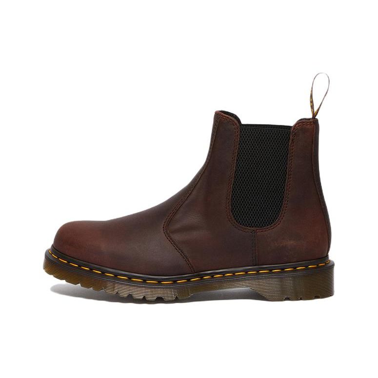 Dr. Martens Leather Comfortable Warm Ankle Chelsea Boots Unisex boots Red Brown 30676294