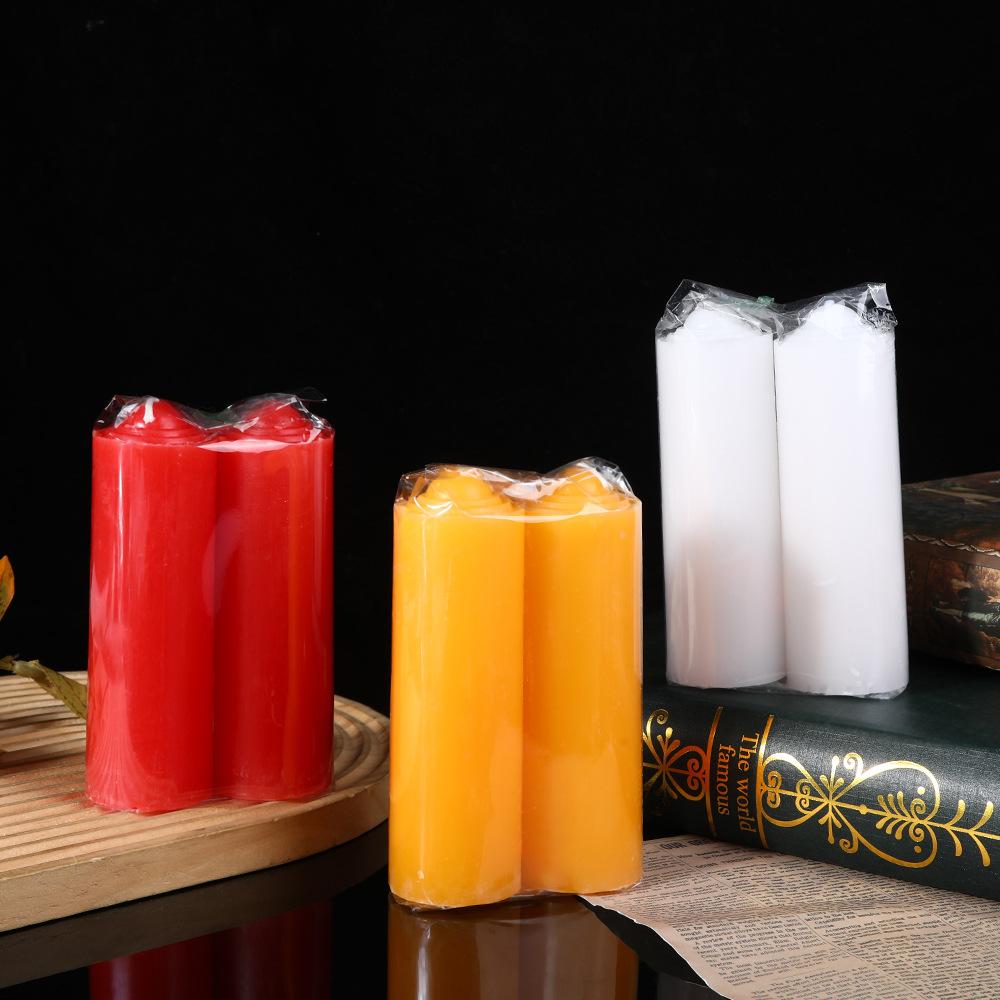 Extra Dicke Zylindrische Beleuchtungskerze Haushalt Rot Weiß Gelb Stromausfall Notfall Romantische Hochzeit Ohne Kerzen