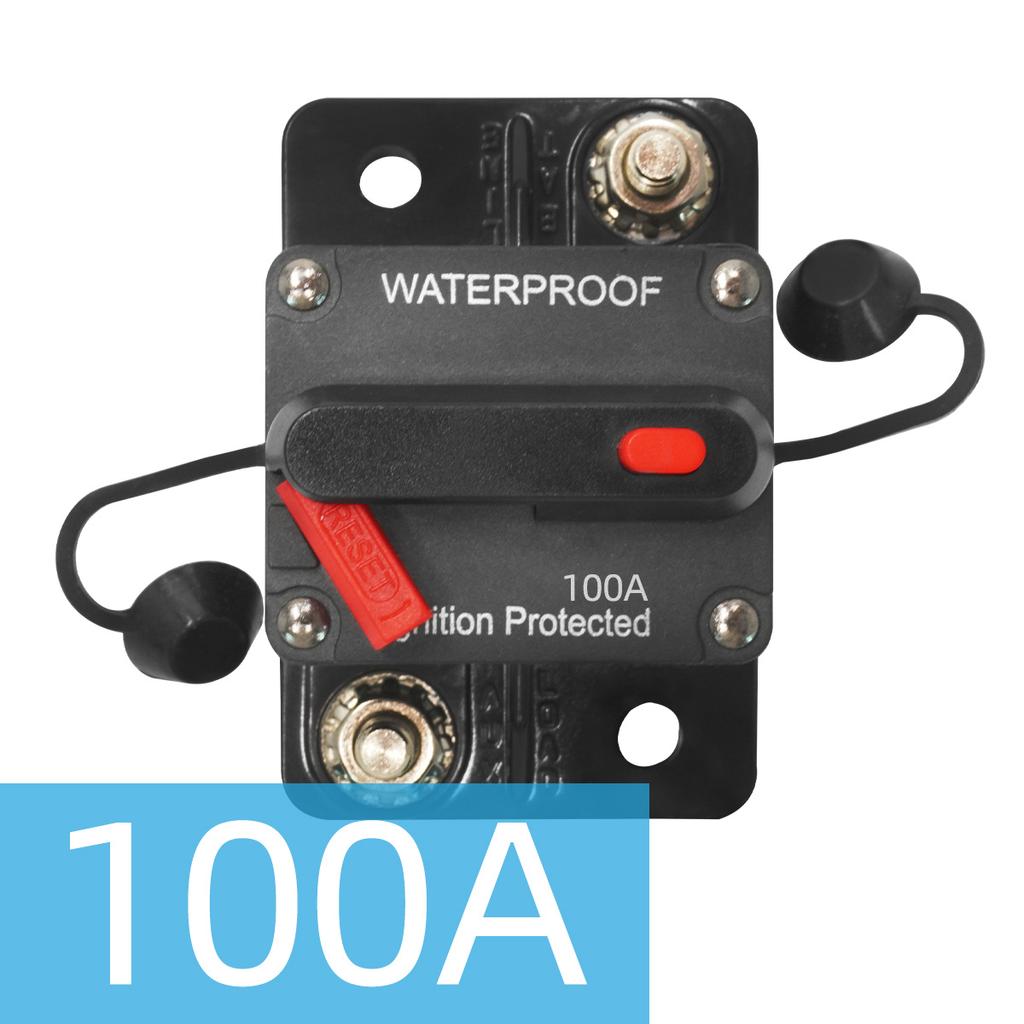 1PC Circuit Breaker Reset Waterproof Circuit Breaker For Car Audio System 20a To 300a Car Fuse Switch Circuit Breaker Fuses4