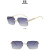 Ladies Sunglasses, Threaded Frameless Trimmed Sunglasses, Stylish Square Sunglasses
