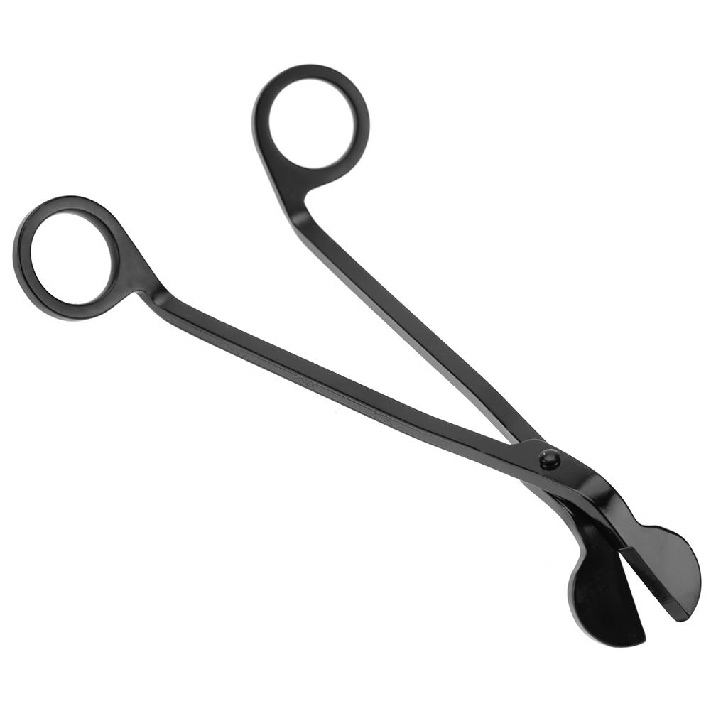 Fashion Plating Stainless Steel Candle Heart Clip Wick Trimmer Scissors Tool(black)
