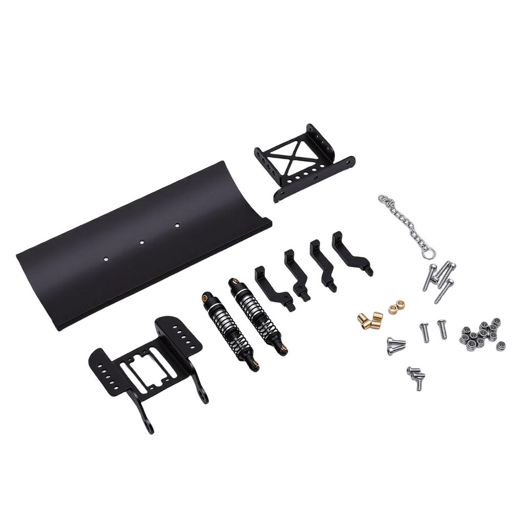1Celsius18 RC Metal Snow Plow Replacement for RC Crawler Car Snow Shovel Alloy Shock Absorption