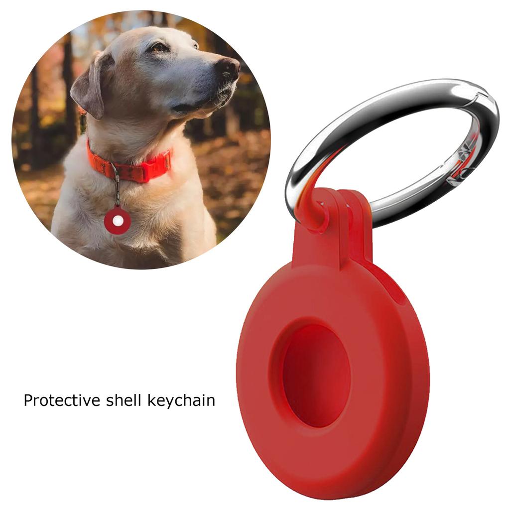 Husă din silicon pentru Airtags pentru Apple Airtags Tracking Locator Mânecă protectoare Animal de companie Câine Anti-pierdere Husă moale pentru Airtags Husă cu clips