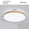 Nordic Ultra-Thin LED Ceiling Lamp - Modern Solid Wood Design for Bedroom, Living Room, Corridor, or Porch.