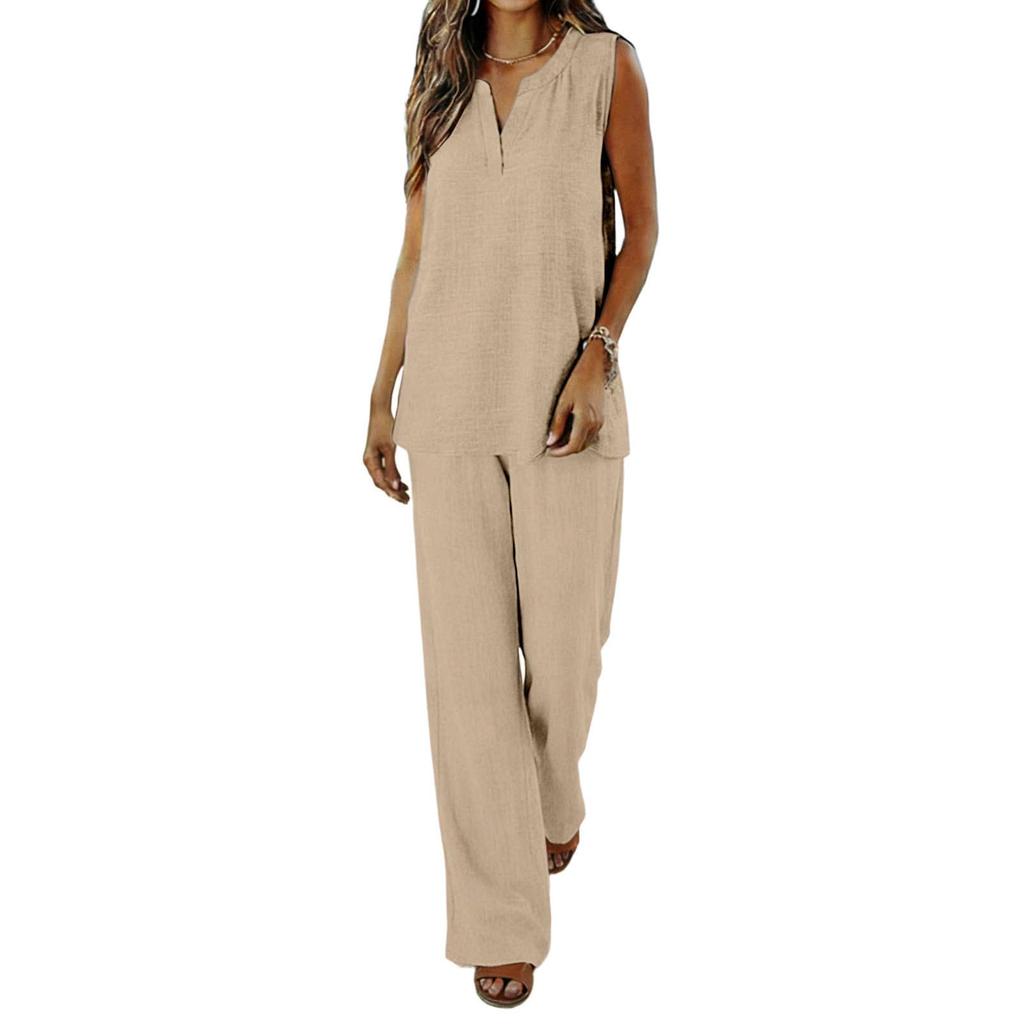 Women's Loose-Fit -Color Casual Set