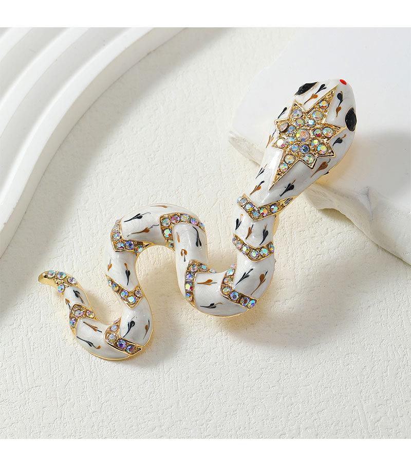 Exaggerated Snake Animal Accessories Brooch for Men and Women