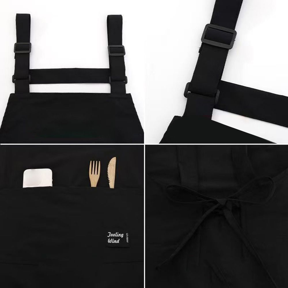 Oil-proof Kitchen Apron Anti-fouling Cooking Baking Bibs Creative Chef Apron  for Home Kitchen