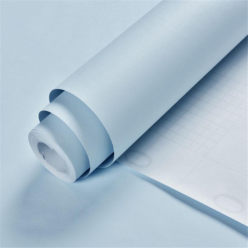 Samoprzylepna Wodoodporna Tapeta Jednolity Kolor Macaron Tapeta Sypialnia Salon Dekoracja DIY Remont Domu