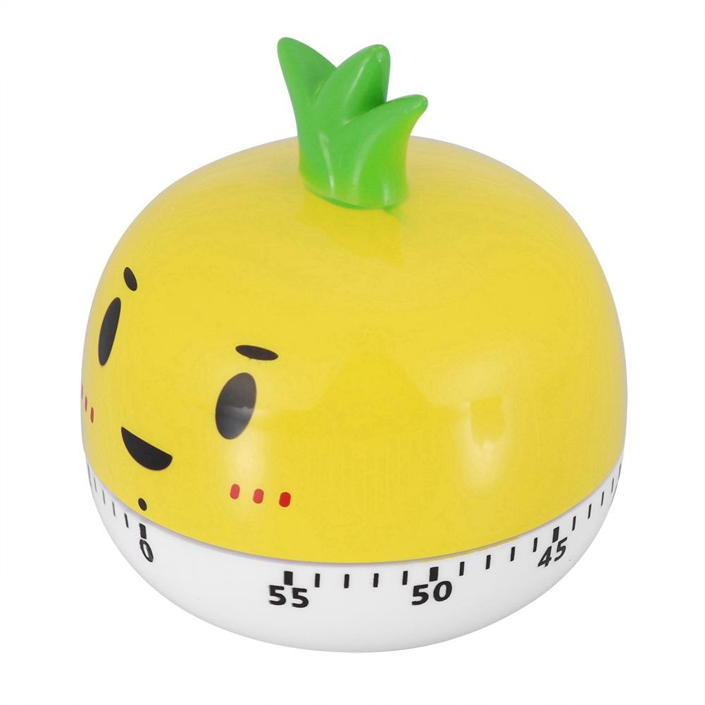Mechanical Cooking Timer Manual Vegetables Shape Counters for Kitchen Timing Tool(Yellow)
