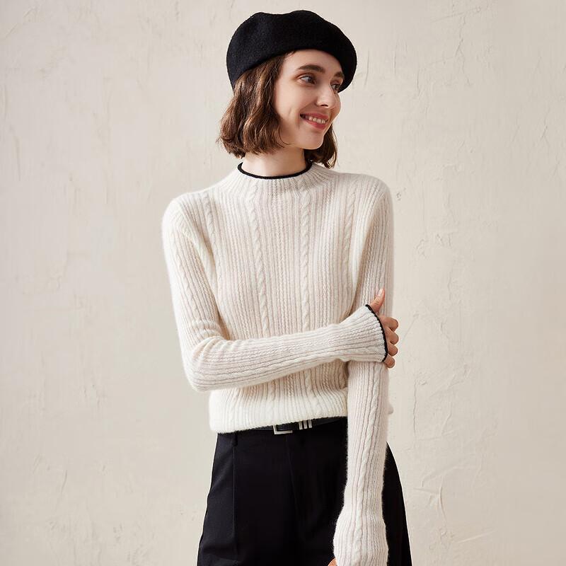 Women's High-End Cashmere Stand-Up Collar Sweater