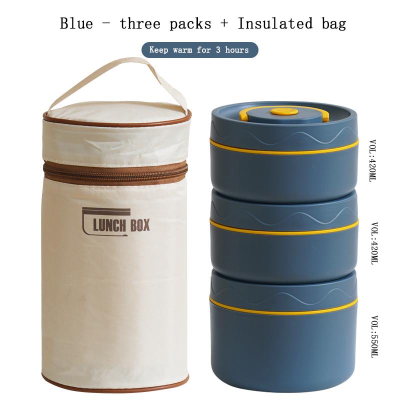 New Thermal Lunch Box Portable Japanese Style Bento Box Lunchbox Leakproof Food Container Microwave Oven Dinnerware for Students