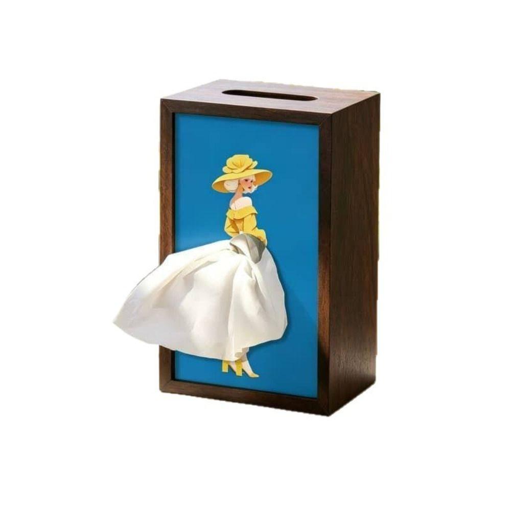 Luxury Art Ballet Tissue Box Elegant Design Tissue Dispenser Skirt Tissue Box Bedroom Table
